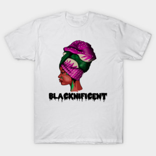 Black Beauty, Afro Woman, Magnificent T-Shirt