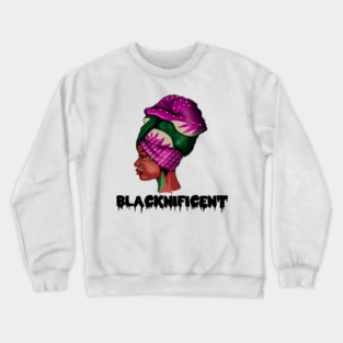 Black Beauty, Afro Woman, Magnificent Crewneck Sweatshirt