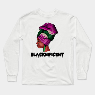 Black Beauty, Afro Woman, Magnificent Long Sleeve T-Shirt