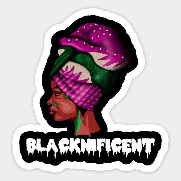 Black Beauty, Afro Woman, Magnificent Sticker by logiamerch