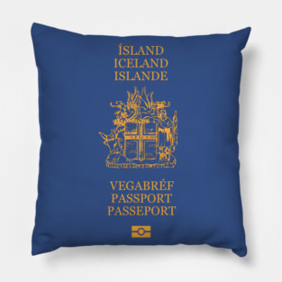 Iceland passport Pillow