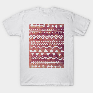 Loose bohemian pattern - purple brown T-Shirt