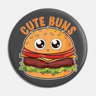 Cute Buns Kawaii Cheeseburger Pin