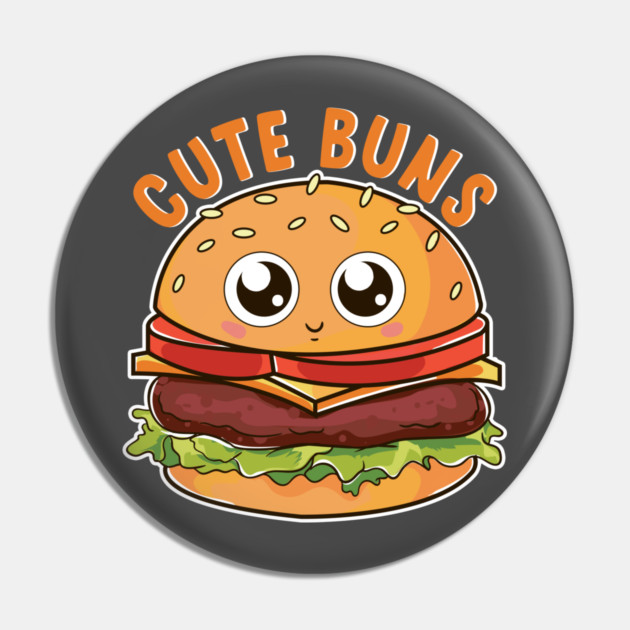 Cute Buns Kawaii Cheeseburger Pin by belownormal