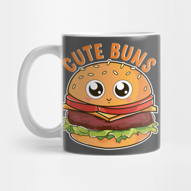 Cute Buns Kawaii Cheeseburger by belownormal