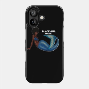 Afro Mermaid, African, Black Girl Magic Phone Case