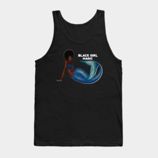 Afro Mermaid, African, Black Girl Magic Tank Top