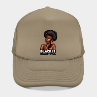 Black is Beautiful, Afro African Woman Hat