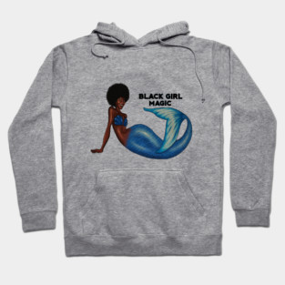 Afro Mermaid, African, Black Girl Magic Hoodie