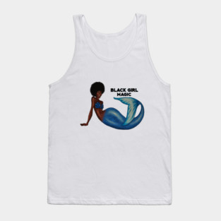 Afro Mermaid, African, Black Girl Magic Tank Top