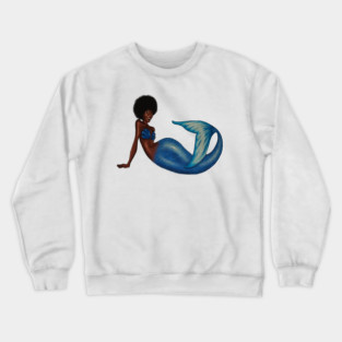 Afro Mermaid, African, Black Girl Magic Crewneck Sweatshirt