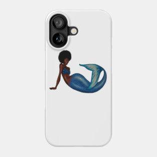 Afro Mermaid, African, Black Girl Magic Phone Case