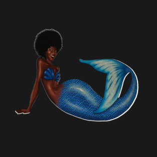 Afro Mermaid, African, Black Girl Magic T-Shirt