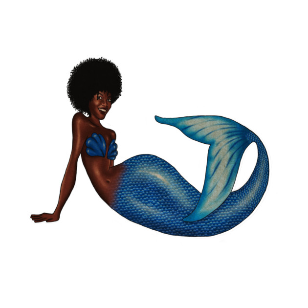 Afro Mermaid, African, Black Girl Magic by logiamerch