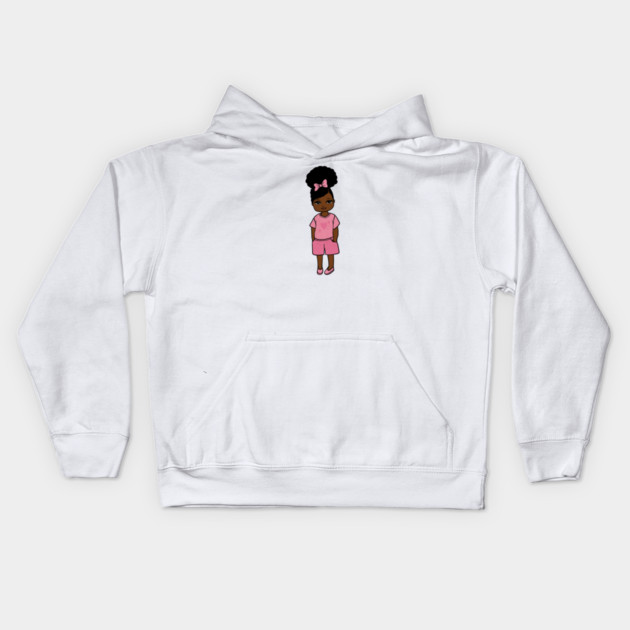 Black Girl Magic, Afro Girl, Melanin Kids Hoodie by logiamerch