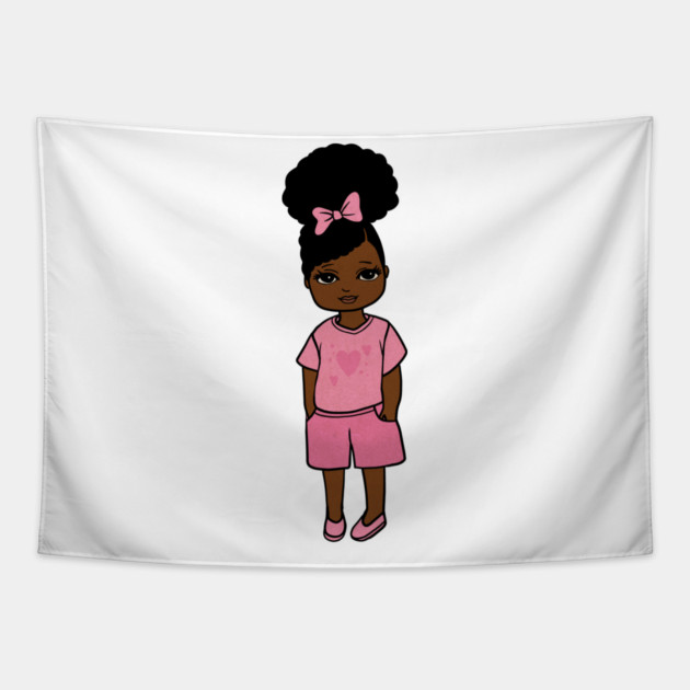 Black Girl Magic, Afro Girl, Melanin Tapestry by logiamerch