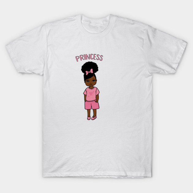 Black Girl Magic, Princess, Afro Girl T-Shirt by logiamerch