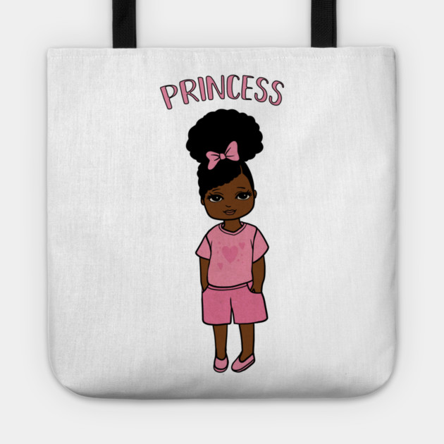 Black Girl Magic, Princess, Afro Girl Tote by logiamerch