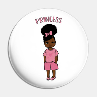 Black Girl Magic, Princess, Afro Girl Pin