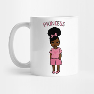Black Girl Magic, Princess, Afro Girl Mug