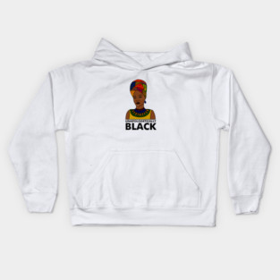 Unapologetically Black, Afro African, Black Pride Kids Hoodie