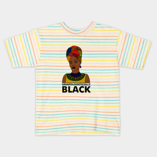 Unapologetically Black, Afro African, Black Pride Kids T-Shirt