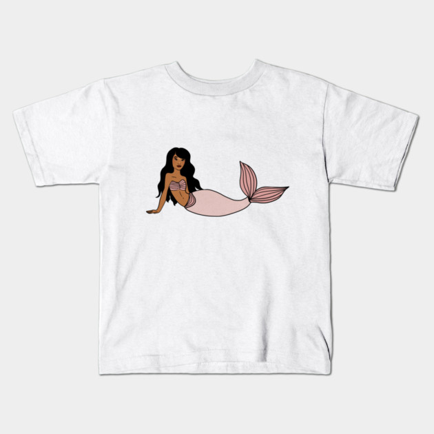 Afro Mermaid, African, Black Girl Magic Kids T-Shirt by logiamerch