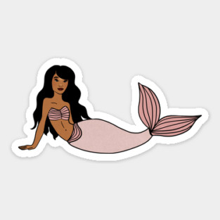 Afro Mermaid, African, Black Girl Magic Sticker