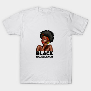 Black Excellence, Afro Woman, Black Pride T-Shirt