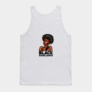 Black Excellence, Afro Woman, Black Pride Tank Top