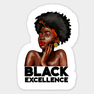 Black Excellence, Afro Woman, Black Pride Magnet