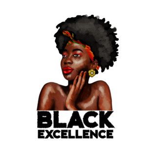Black Excellence, Afro Woman, Black Pride T-Shirt