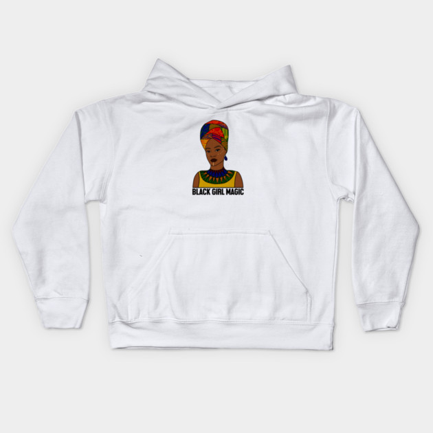 Black Girl Magic, Afro Woman, African Kids Hoodie by logiamerch
