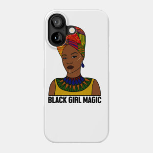 Black Girl Magic, Afro Woman, African Phone Case