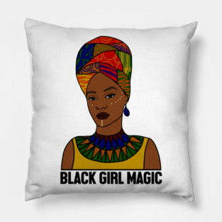 Black Girl Magic, Afro Woman, African Pillow