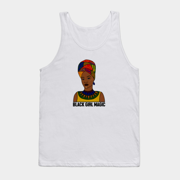 Black Girl Magic, Afro Woman, African Tank Top by logiamerch