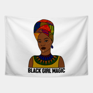 Black Girl Magic, Afro Woman, African Tapestry