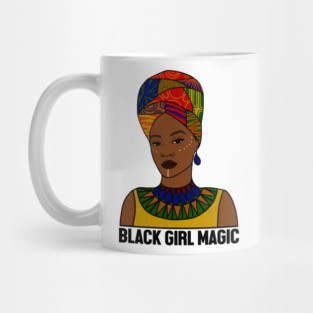 Black Girl Magic, Afro Woman, African Mug