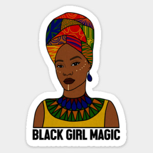 Black Girl Magic, Afro Woman, African Sticker