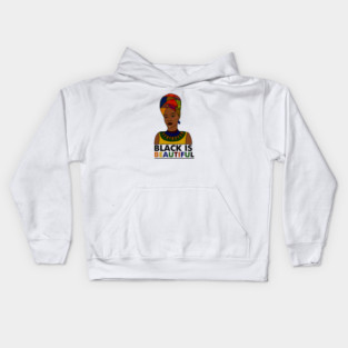 Black is Beautiful, African Pride Kids Hoodie