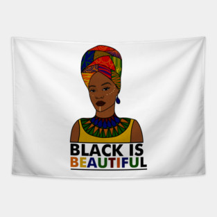 Black is Beautiful, African Pride Tapestry