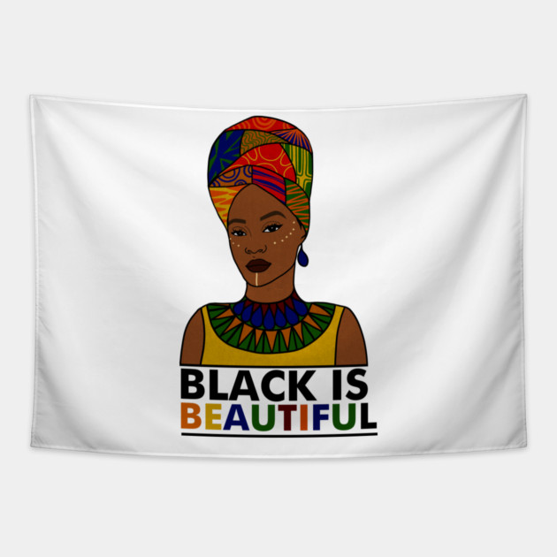 Black is Beautiful, African Pride Tapestry by logiamerch
