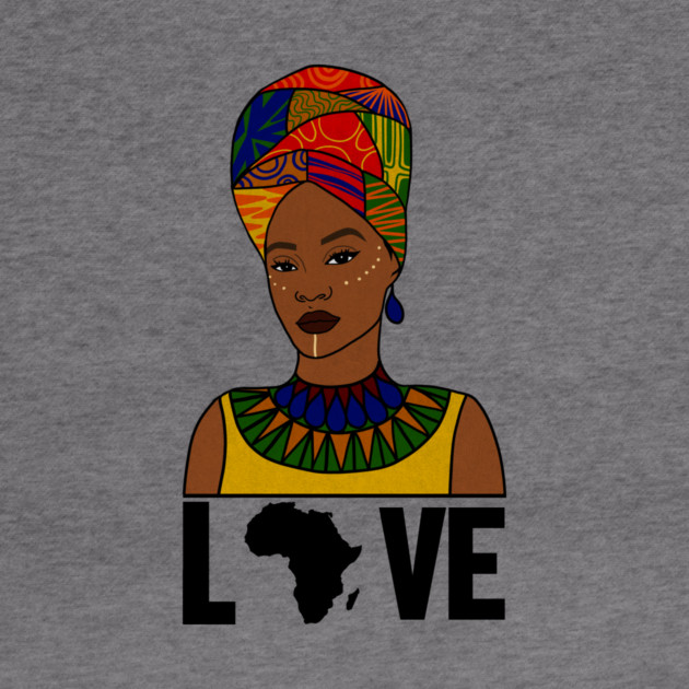 Love Africa, African Woman, Black Pride by logiamerch