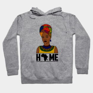 Home Africa, Love Africa, African Woman, Black Pride Hoodie