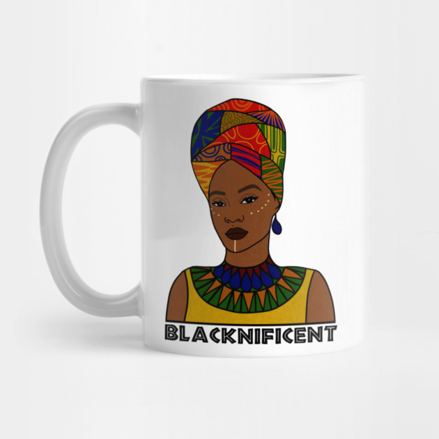 Black is Magnificent, Black Pride, Afro Woman by logiamerch