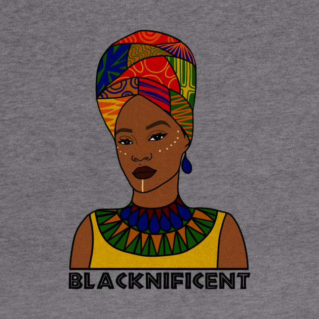 Black is Magnificent, Black Pride, Afro Woman by logiamerch