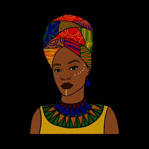 Beautiful Afro African Woman, Black Pride by logiamerch