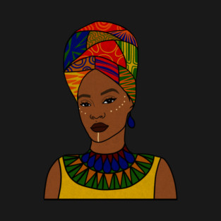 Beautiful Afro African Woman, Black Pride T-Shirt