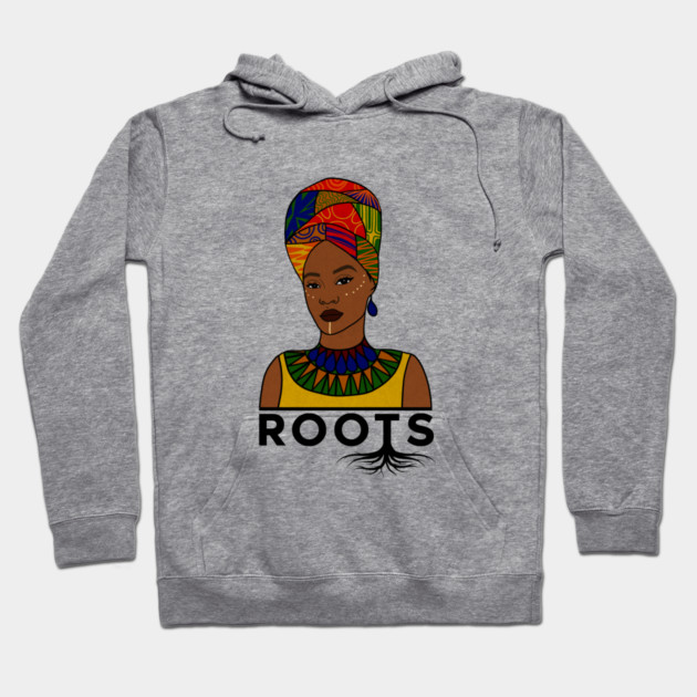 African Roots, Afro Woman, Black Pride Hoodie by logiamerch
