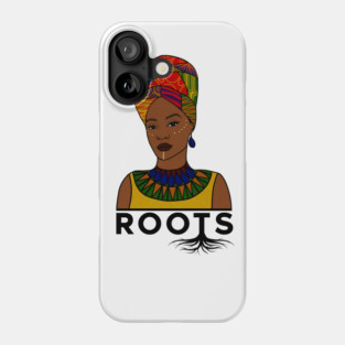 African Roots, Afro Woman, Black Pride Phone Case